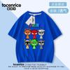 Camiseta Rhythm Box Sprunki Clothing Algodón para Niños Manga Corta Merchandising Top Casual Estampado para Niños y Niñas