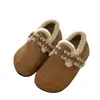 Zapatos Birkenstock de Peluche Completamente Cubiertos para Mujer Zapatos de Piel Zapatos de Algodón de Peluche sin Cierre Calientes Bordados Nuevo Invierno 2026
