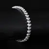 Nuevo Pulsera de Forma de Ojo de Caballo Full Zirconia con Diseño Único, Regalo de Aniversario S8263