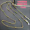 Cadena para Gafas Acero de Titanio Cobre Hierro Material Transfronteriza Simple Cadena Cuentas Cuerda de Silicona para Gafas Colgar en el Cuello Cadena Cruzada Sentido Avanzado
