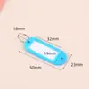 Almacenamiento de Lata para Llaves de Acero Inoxidable Se Puede Marcar con Hebilla de Llavero Intermedia Placa de Llavero de Clasificación Etiqueta de Llavero Cadena Casa de Alquiler