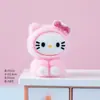 Nuevos adornos pequeños de resina con flocado de dibujos animados lindos, artículos decorativos, juguetes creativos de moda, figuras lindas, accesorios para manualidades