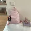 Mochila Linda de Estrellas 2025 Estilo Nuevo Bolso para Mujer Moderno Tendencia Estudiante Viaje Diario Mochila Casual Gran Capacidad Mochila Escolar