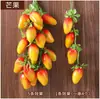 Espetinhos de Vegetais Simulados Modelo de Frutas Penduradas Adereços para Restaurante Rústico Alho Pimenta Pingente de Decoração de Pátio Milho Falso