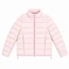 Jaqueta acolchoada infantil 90% plumas, estilo canelado, gola alta, estilo coreano, 90% plumas, nova coleção outono/inverno, unissex, atacado