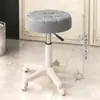 Taburete de Belleza con Ruedas, Silla para Barbería, Silla Especial Elevable para Salón de Belleza, Silla Giratoria Ajustable, Taburete Redondo, Silla para Peluquería y Manicura