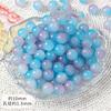 Cuentas redondas de jade de 10 mm con sensación clara y tenue, estilo chino, de vidrio esmaltado de colores, para pulsera, collar y oreja, joyería hecha a mano