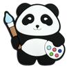 Vendas Diretas da Fábrica Plástico Macio PVC Plástico Gotejante Flor para Sapato Buraco de Sapato Acessórios para Sapato Fivela de Sapato de Panda Gigante Fofa Acessórios Decorativos Atacado