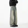 Jeans Vintage Lavados Urbanos de Moda Nuevos para Hombre de Verano, Pantalones Largos de Moda Retro Artísticos Estilo Hong Kong