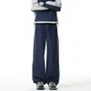 Pantalones Casuales Rectos de Pierna Recta, Holgados, de Color Sólido, Versátiles, de Marca de Moda Nueva para Hombre, Primavera 2026