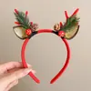Diadema de Cabeza de Ciervo Linda Transfronteriza Europea y Americana para Mujer 2026 Nuevo Estilo Gorro de Oso Diadema de Astas Accesorios para el Cabello de Navidad