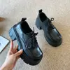 Mocasines Huilia para Mujer con Superficie de Malla, Nuevos Zapatos Pequeños de Cuero Estilo Británico de Verano 2026, Zapatos de Mujer Transpirables que Aumentan la Altura