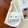 2026 Nueva Bolsa Transparente de Peluche Estilo Niña Linda y Suave Versátil, Bolso Pequeño Redondo de Hombro Cruzado, Bolsa Ita Adorable al por Mayor