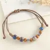 Pulsera de Cerámica Estilo Chino Retro, Pulsera Tejida a Mano, Joyería Transfronteriza Jingdezhen, Pulsera de Cuentas, Simple y Versátil