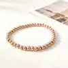 Nueva oferta especial pulsera de acero inoxidable con cuentas y colgante de cruz transfronteriza, alta calidad para mujer, cuenta redonda, acero de titanio, cordón elástico
