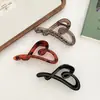 Pinza para el pelo con forma de corazón del mismo estilo de Xu Liangyao, Zhao Lusi y Xu Yan, Accesorio para el pelo de alta gama para recogidos en la parte posterior de la cabeza, Pinza de tiburón
