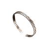 Pulsera Vintage de Estilo Étnico Amor Entrelazado Aleación Apertura Moda Combinable Temperamento Hecha a Mano Torcida Tejida Pulsera de Pareja