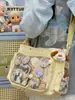 Bolsa Mensageira Fofa Estrelada Branco Leitoso Estilo Japonês Menina Anime Estilo Curativo Armazenamento de Itens Bolsa Transversal