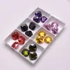 Piedras Sueltas de Circonita Cúbica de Colores, Gemas Facetadas en Forma de Cojín, Pendientes al por Mayor, Colgantes, Collares DIY