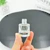 Botella de Vidrio Transparente Cilíndrica de 8ML Botella de Perfume Botella Vacía Botella Vacía Coche de Carga Automática Perfume para Coche Colgante de Aromaterapia para Coche