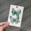 Pinza para el pelo 3D con pedrería degradado de mariposa 2026 para niñas, pinza lateral que no daña, accesorio para el pelo estilo princesa china para cabello suelto