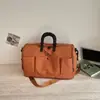 Bolsa de viaje expandible ligera transfronteriza de bloques de color para mujer, gran capacidad, bandolera, bolsa de gimnasio, bolso de mano moderno, bolsa de viaje para distancias cortas