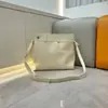 Bolso Cruzado Casual Estilo Coreano 2026 Luo Jia, Bolso de Hombro de Moda de Cuero Genuino de Nicho, Bolsa de la Suerte Estilo Mezclilla para Viajar