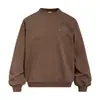 Sudadera casual con estampado de letras estilo americano para hombre, cuello redondo, corte holgado, estilo urbano, camisa deportiva versátil de manga larga para primavera y otoño