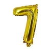 Globos de Papel de Aluminio de 16 pulgadas Versión Americana Dorado Letras Inglesas A-Z Números 0-9 Banner de Decoración para Fiesta de Cumpleaños Venta al por Mayor