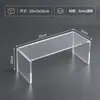 Suporte de Exibição Acrílico em Forma de U Suporte de Mesa Transparente para Figura Caixa Surpresa Bolsa Rack de Armazenamento de Amostras