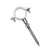 Abrazadera de PVC con Púas Tipo Dividido de Acero Inoxidable 304 Hebilla de Aro Abrazadera de Pared con Tuerca de Púas de Acero Inoxidable Clip para Tubería Hebilla de Tubería