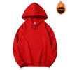 Sudadera con capucha de algodón puro con forro polar de color sólido, abrigo personalizado, ropa de trabajo, impresión de logotipo, ropa de grupo deportivo o de clase