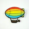 Bonito desenho animado aeronave sol nuvens astronauta broche criativo acrílico distintivo infantil prêmio combinando camiseta