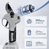 Tijeras de podar eléctricas digitales de 21V Sk5 de alta potencia, inalámbricas, con batería de litio, para jardinería de huertos, tijeras de podar con contador inteligente