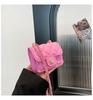 2025 Bolso Pequeño de Cadena Simple Portátil Moda Bolso para Lipstick Mini Monedero Cruzado Bolso Cuadrado Pequeño Simple