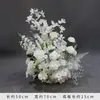 Casamento Branco Estrada Levando Flores Chão Parede de Flores Salão de Casamento Arranjo Floral Parede de Flores Flores de Recepção Arranjo Floral Decorativo Adereços