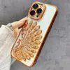 Capa Colorida de Diamante Eletrodepositado Avançada para Celular Pavão Adequada para Iphone1716Promax Capa Protetora Anti-Queda