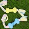 Brinquedos para cachorro atacado transfronteiriço borracha TPR dentes molares limpeza dentes brinquedos para pet cães pequenos e médios resistentes a morder aliviando brinquedos para cachorro engasgados