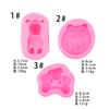 Molde de silicona para jabón hecho a mano de gato, hueso de perro, pez dorado para hornear DIY, molde de yeso para aromaterapia hecho a mano, fondant