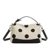 Bolso Nuevo de Moda Primavera 2026 de Lunares con Colores Contrastantes, Bolso Cruzado de Moda y con Estilo, Bolso de Mano Exquisito, Bolso Tote Relajado