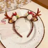 Diadema Festiva Luminosa de Astas de Alce para Adultos, Tocado con Purpurina para Actividades de Performance Infantil, Accesorios para el Cabello de Mujer