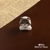 Gatito con Cara de Flor Decoración de Escritorio para Coche Adorno Accesorios DIY Llavero Colgante para Bolsa Accesorios Tridimensionales de Resina