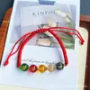 Nuevo Pulsera del Dios de la Riqueza de Cinco Direcciones, Pulsera Tejida a Mano de Hilo Rojo de Cinco Elementos, Pulsera del Año del Zodiaco, Joyería Unisex