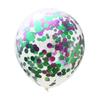 Balão de lantejoulas de 12 polegadas cor sólida placa leve balão de látex laser em forma de ovo liso em forma de ovo redondo fita bomba