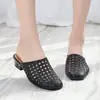 Chanclas de Playa para Mujer Ropa Exterior Baotou para Mujer Verano Tacón Medio Modernas que Aumentan la Altura Sandalias Antideslizantes Gruesas para Mujer Estilo Coreano para Exteriores