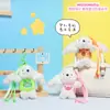Peluche Original Conejo de Orejas Largas Llavero Lindo Conejo de Dibujos Animados Colgante para Bolso de Niñas Pequeño Regalo