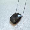 Collar con Colgante de Piedra Verdadera Ojo de Tigre Obsidiana Cadena de Cobre Vintage Atmosférico Todo-partido Otoño e Invierno Cadena Larga de Lana de Gama Alta