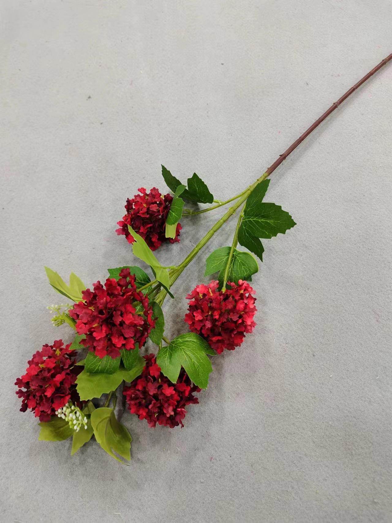 5头小绣球红色