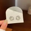 Brincos Borboleta em Forma de Anel de Zircônia, Exquisitos e Versáteis, Brincos Banhados a Prata, Brincos de Pérola de Luxo Leve e de Alta Qualidade