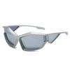 Película de PC Gafas de Sol con Sentido de Tecnología Futura Gafas de Sol Envueltas Estilo Mecánico Ojo de Gato Gafas de Montar Forma Cóncava de Celebridad de Internet